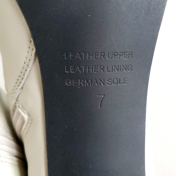 Intentionally Blank France Nappa Leather Ankle Booties Size 7 WHITE - Picture 13 of 16